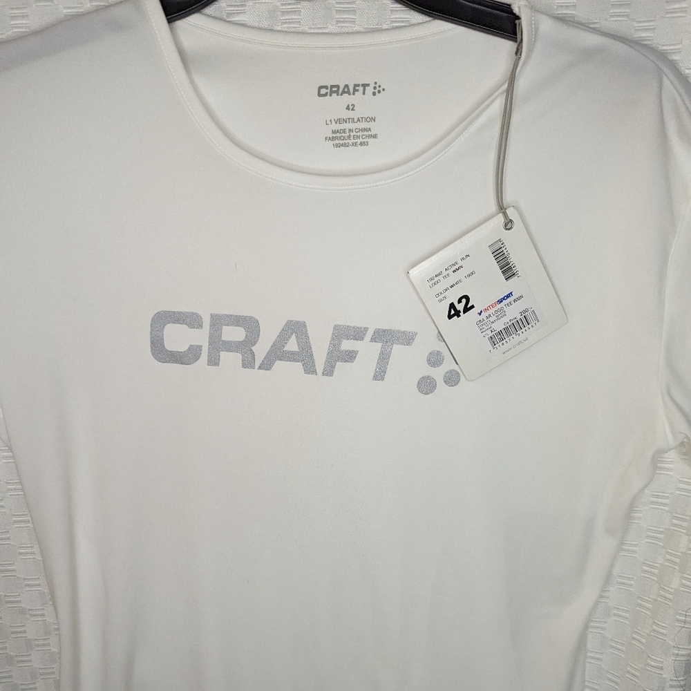 Craft compression performance shirt white size 42